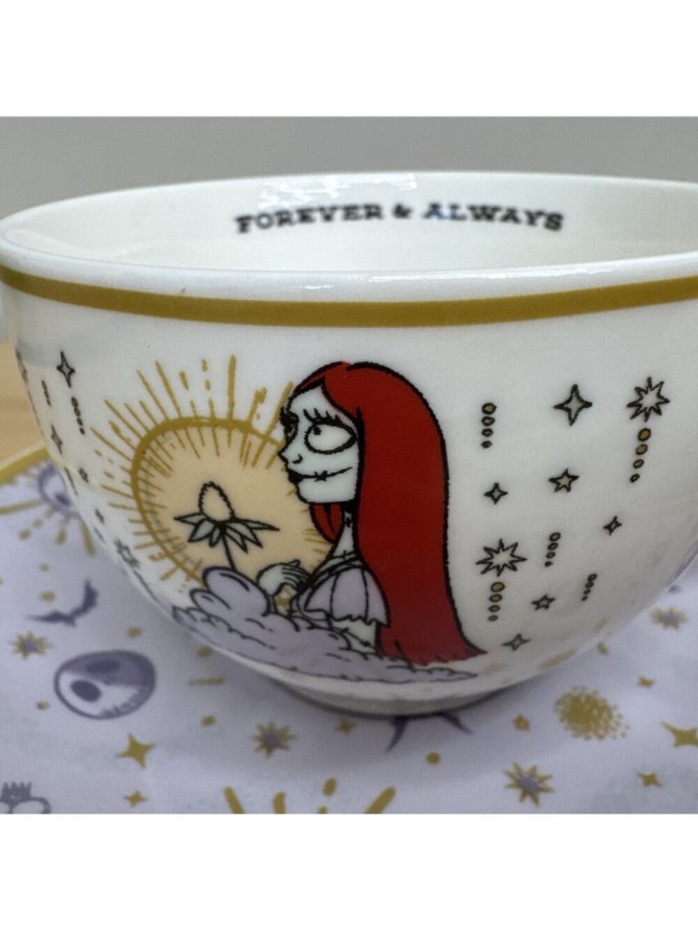 Tim Burtons Nightmare Before Christmas 6.7 Oz Mug & Saucer Set Jack Sally Design - Picture 12 of 16